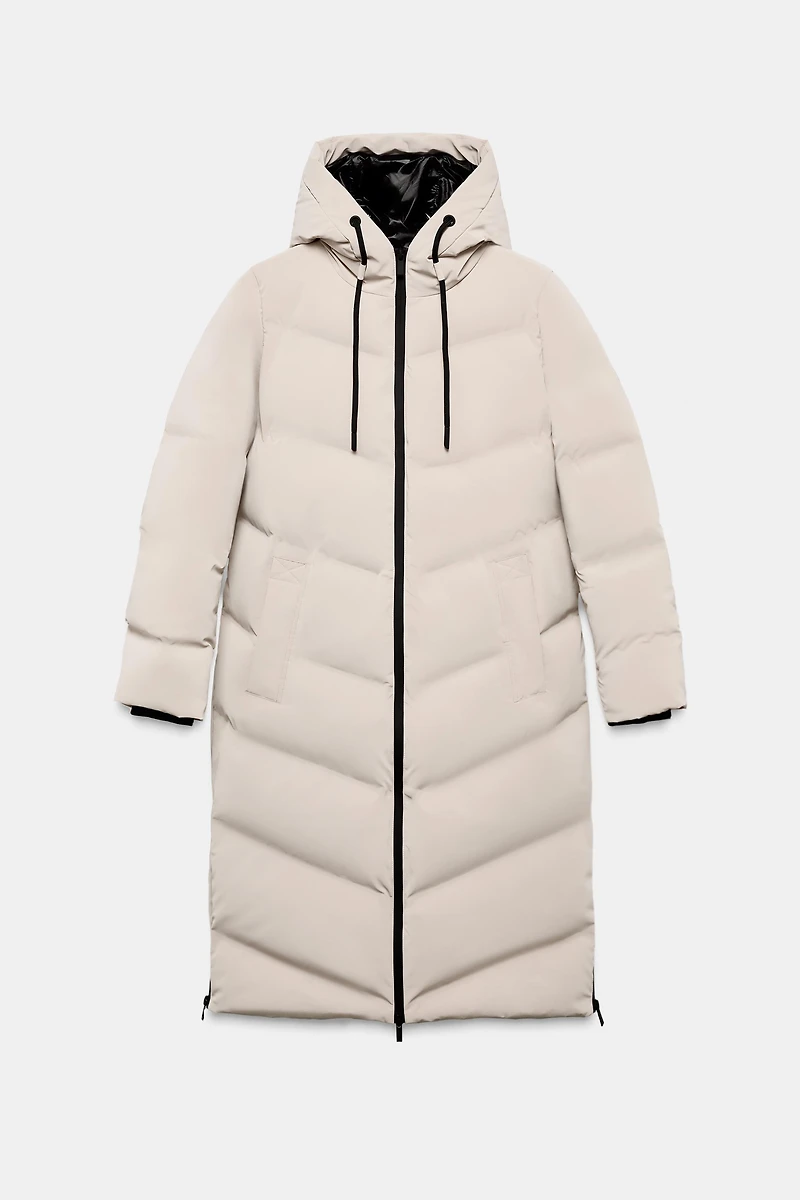 LONG RUBBERIZED WINDPROOF HOODIE ANORAK