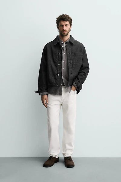 QUILTED DENIM OVERSHIRT