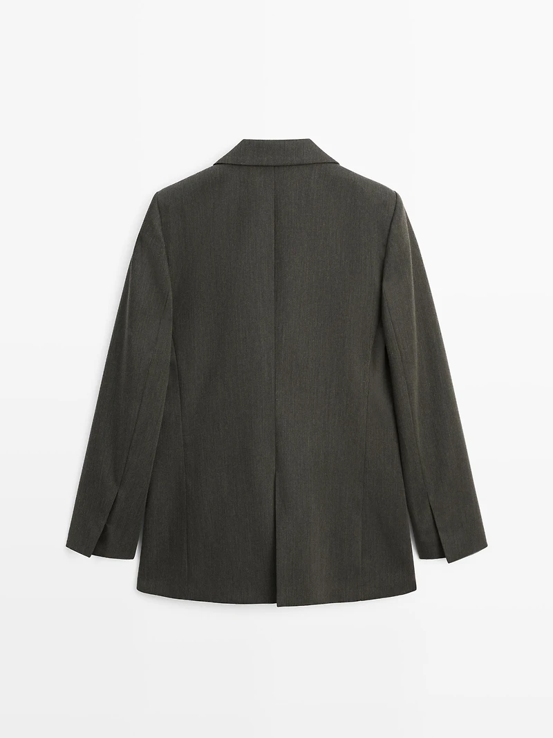 Blazer deux boutons 100 % laine