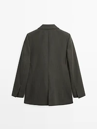 Blazer deux boutons 100 % laine