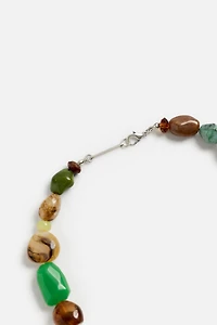 CONTRAST BEAD NECKLACE