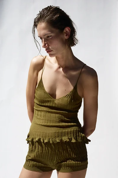 SHORT EN MAILLE TEXTURÉE