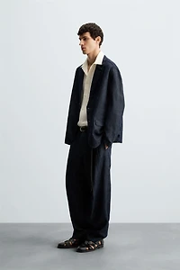 RELAXED FIT DENIM BLAZER