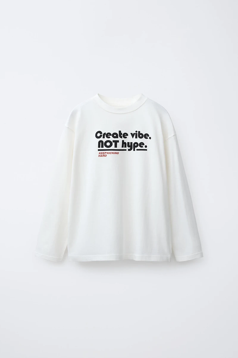 TEXT PRINT T-SHIRT