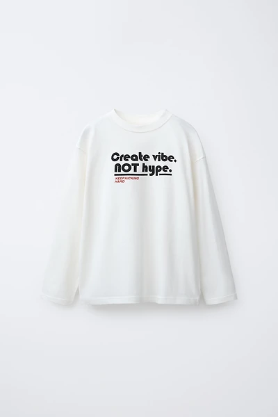 TEXT PRINT T-SHIRT