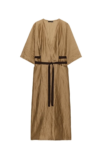 ZW COLLECTION LINEN BLEND TUNIC DRESS
