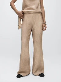 Pantalon fluide effet usé