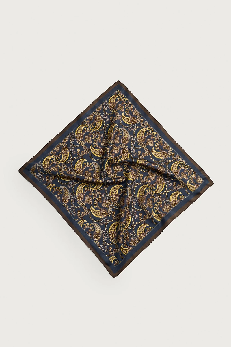 100% SILK PAISLEY BANDANA
