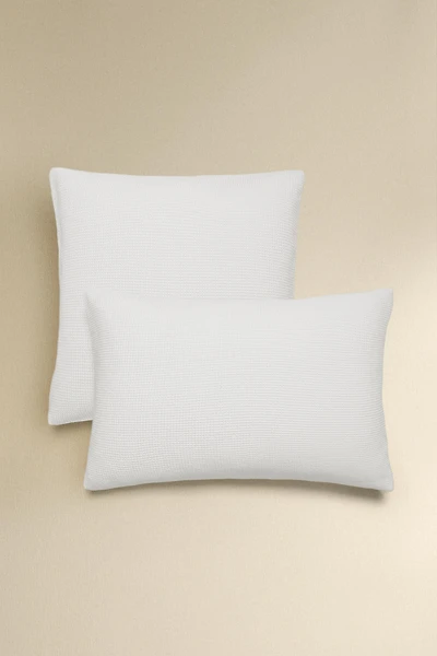 TAIE D’OREILLER COTON MINI-GAUFRÉ