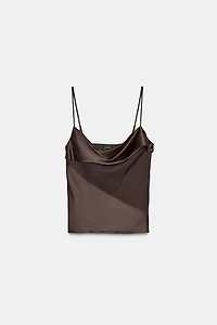 SATIN TRIM CAMISOLE TOP