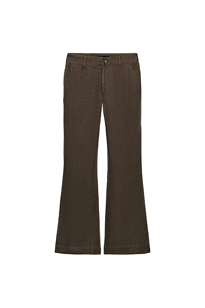 ZW COLLECTION 100% LINEN FLARE PANTS