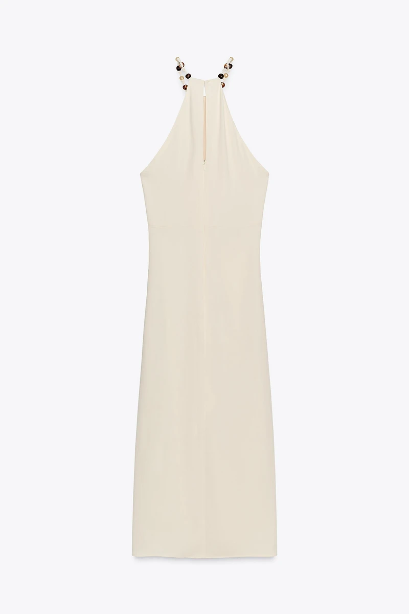 ROBE MIDI AJOURÉE NŒUD