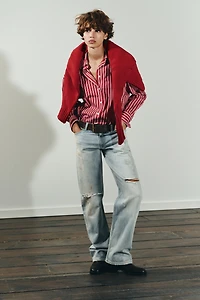 TRF MID-RISE CROPPED STRAIGHT LEG JEANS