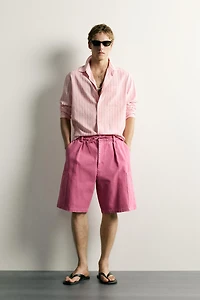 RELAXED FIT WASHED CARGO SHORTS