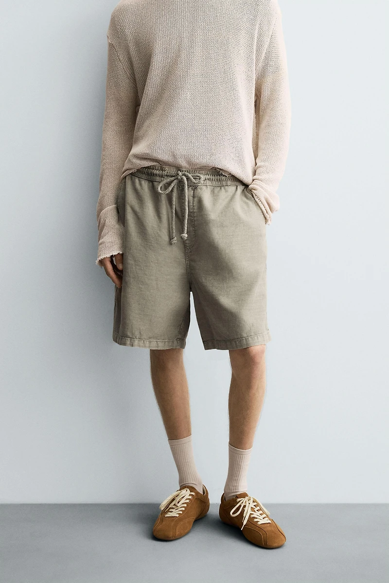 WASHED RELAXED FIT SHORTS