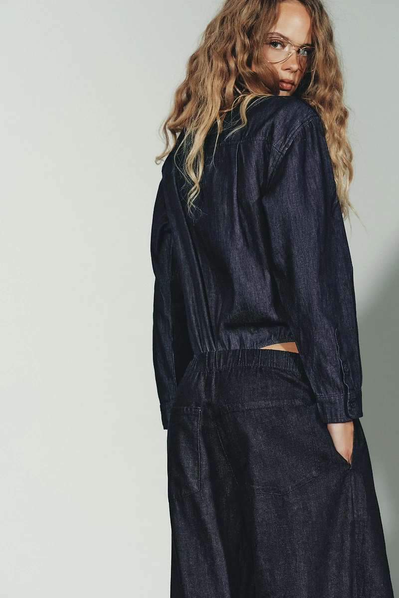 TRF DENIM TIE BODYSUIT
