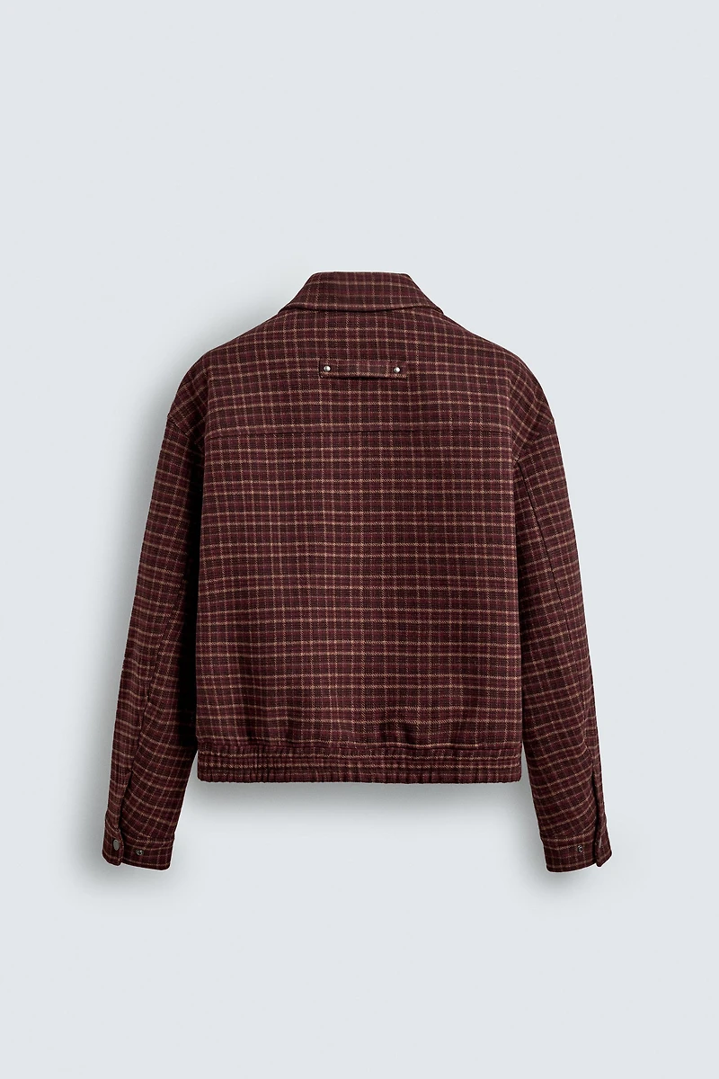 CHECKED WOOL JACKET