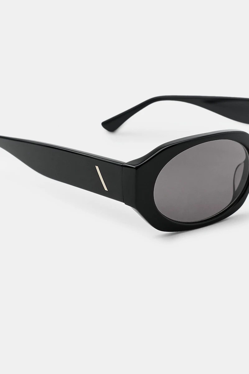 LUNETTES DE SOLEIL RECTANGULAIRES EN ACÉTATE
