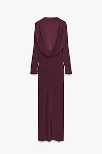 ROBE DRAPÉE DOS NU