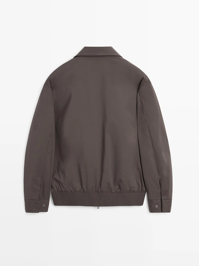 Veste bomber déperlante détail bas