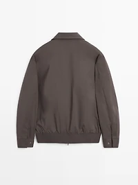 Veste bomber déperlante détail bas