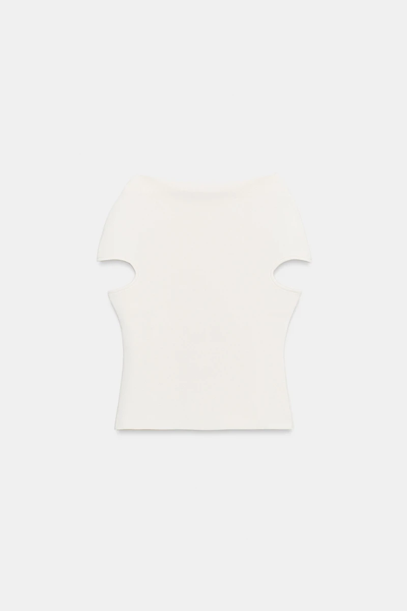 BOAT NECK KNIT TOP