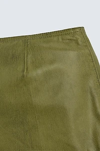 LEATHER SHORTS HARRY LAMBERT FOR ZARA X DISNEY