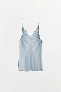 TOP SEMI-TRANSPARENT DRAPÉ
