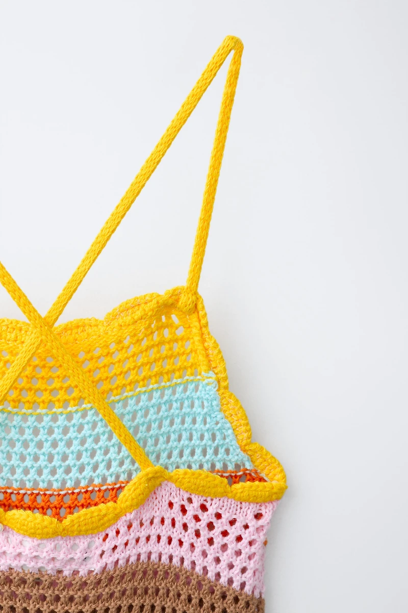 CROCHET KNIT DRESS