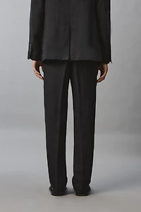 100% LINEN REGULAR FIT SUIT PANTS