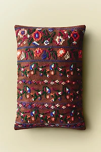 EMBROIDERED THROW PILLOW COVER X COLLAGERIE