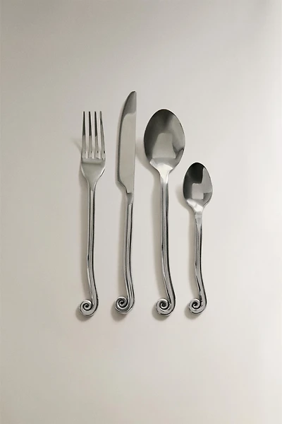 SPIRAL FLATWARE SET (SET OF 4)