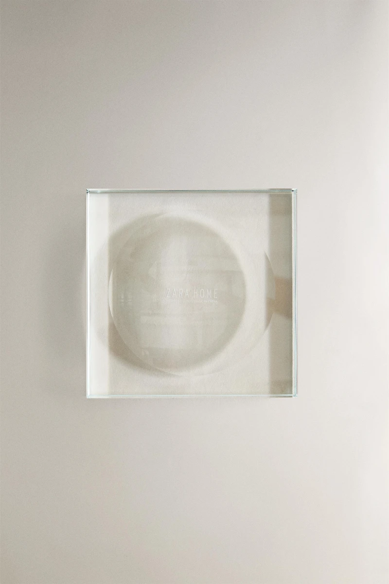 PHOTOPHORE PLAT EN VERRE NON RECYCLABLE
