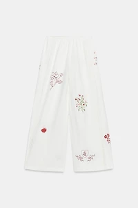 PANTALON LONG BRODÉ