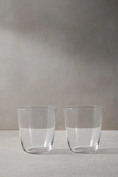 ENSEMBLE GRAND VERRE CRISTALLIN (LOT DE 2)