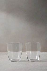 ENSEMBLE GRAND VERRE CRISTALLIN (LOT DE 2)