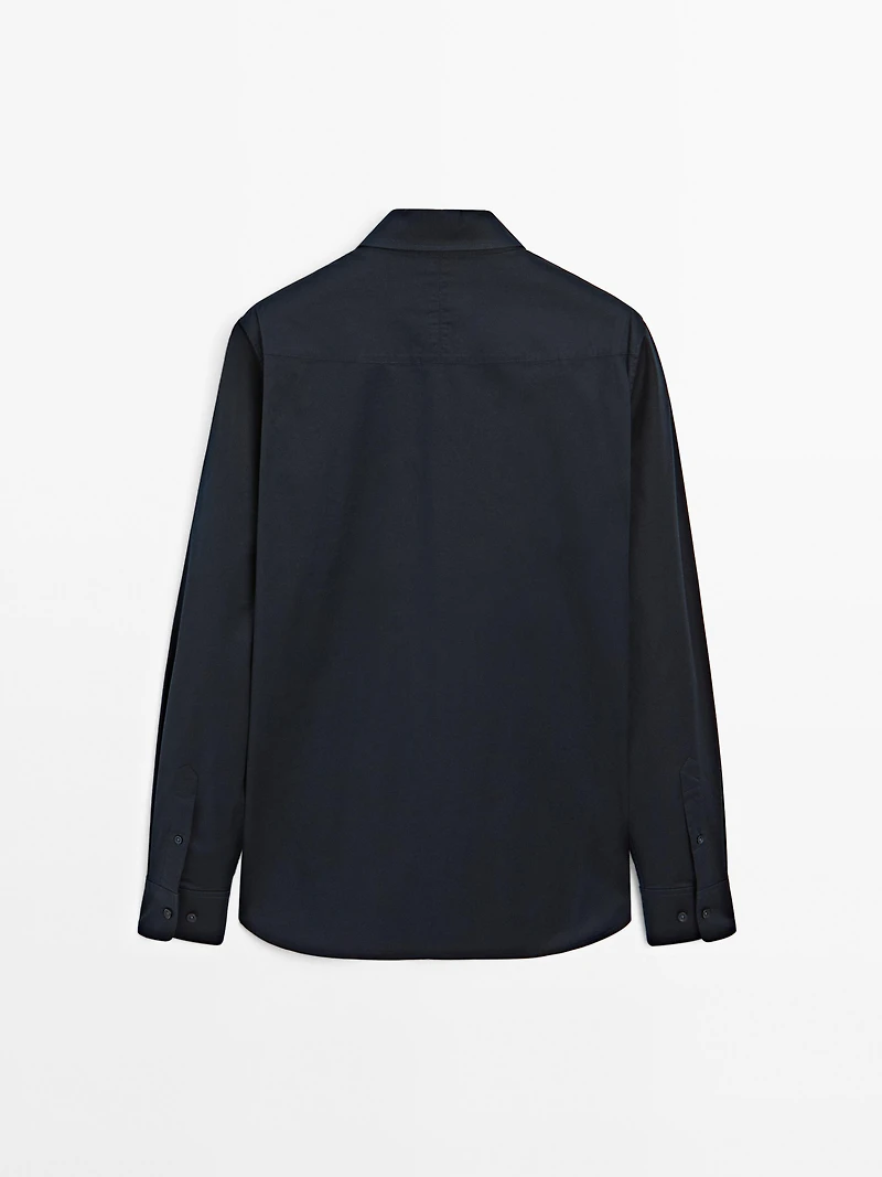Regular fit stretch shirt