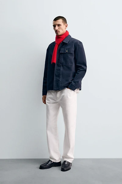 CANVAS OVERSHIRT WITH POCKET
