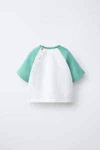 PALM TREE RAGLAN SLEEVE T-SHIRT
