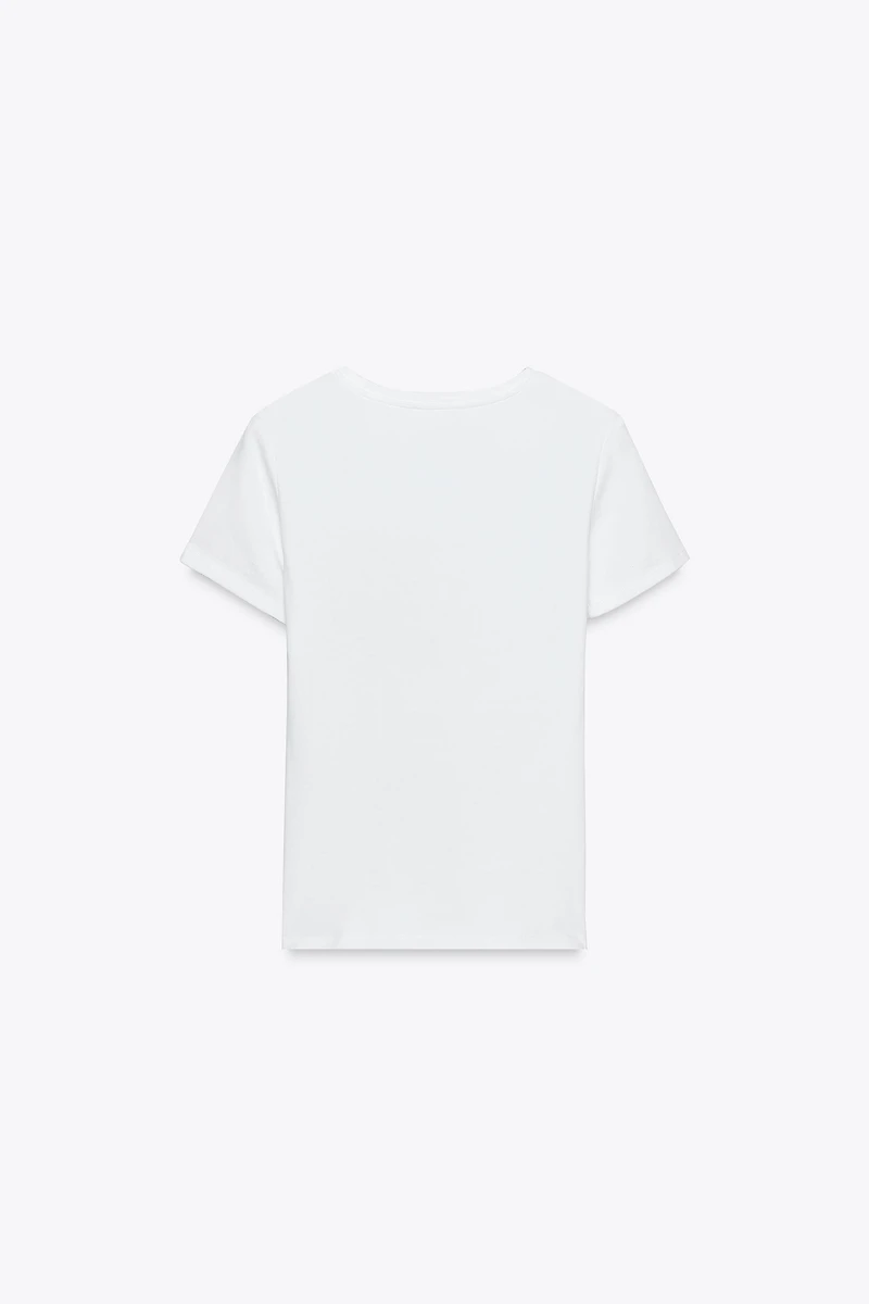 FLORAL POCKET T-SHIRT