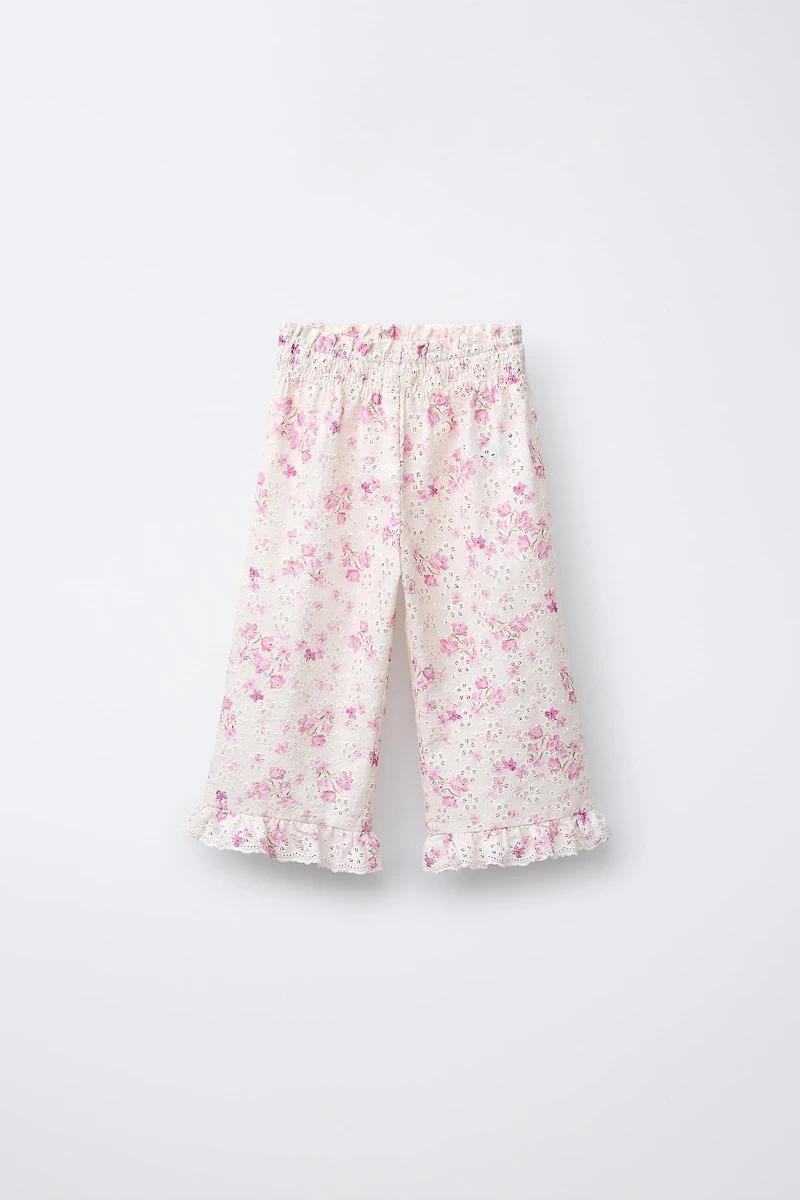 FLORAL PRINT SHIFFLY PANTS