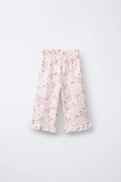 FLORAL PRINT SHIFFLY PANTS