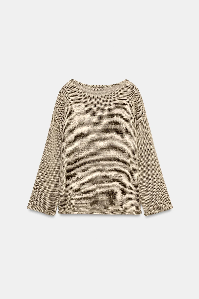 BOAT NECK KNIT JUMPER