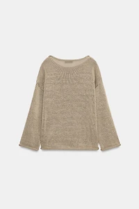 BOAT NECK KNIT JUMPER