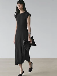 Flowing short sleeve dress