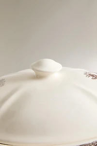 FLORAL EARTHENWARE TUREEN