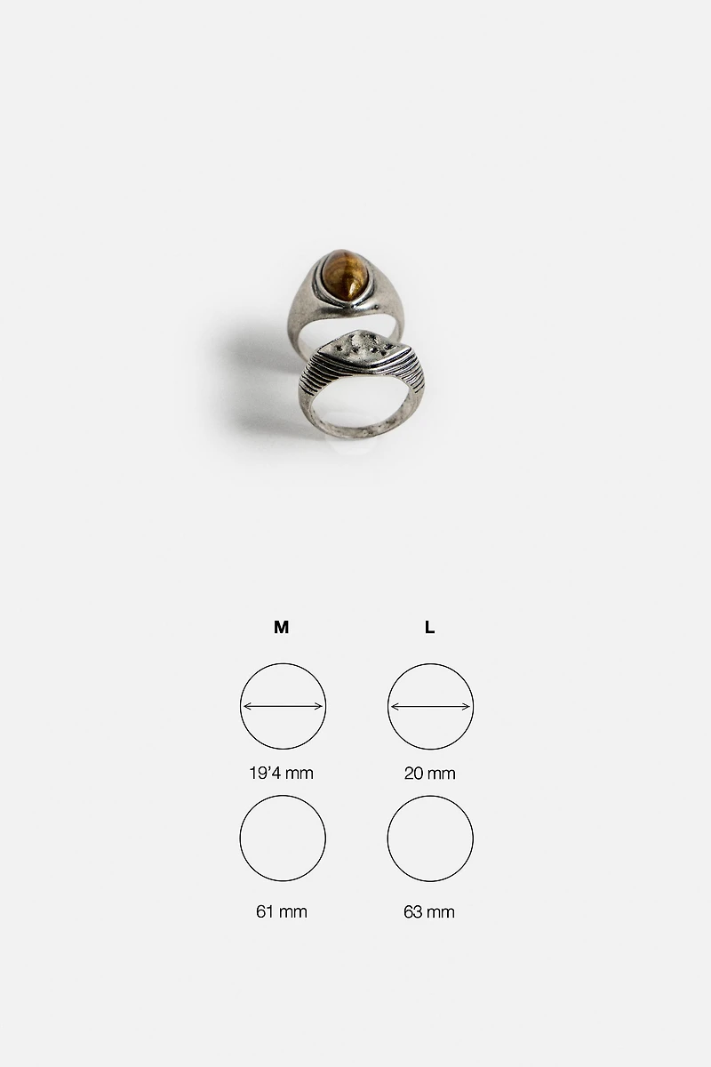 ASSORTED RINGS PACK OF 2