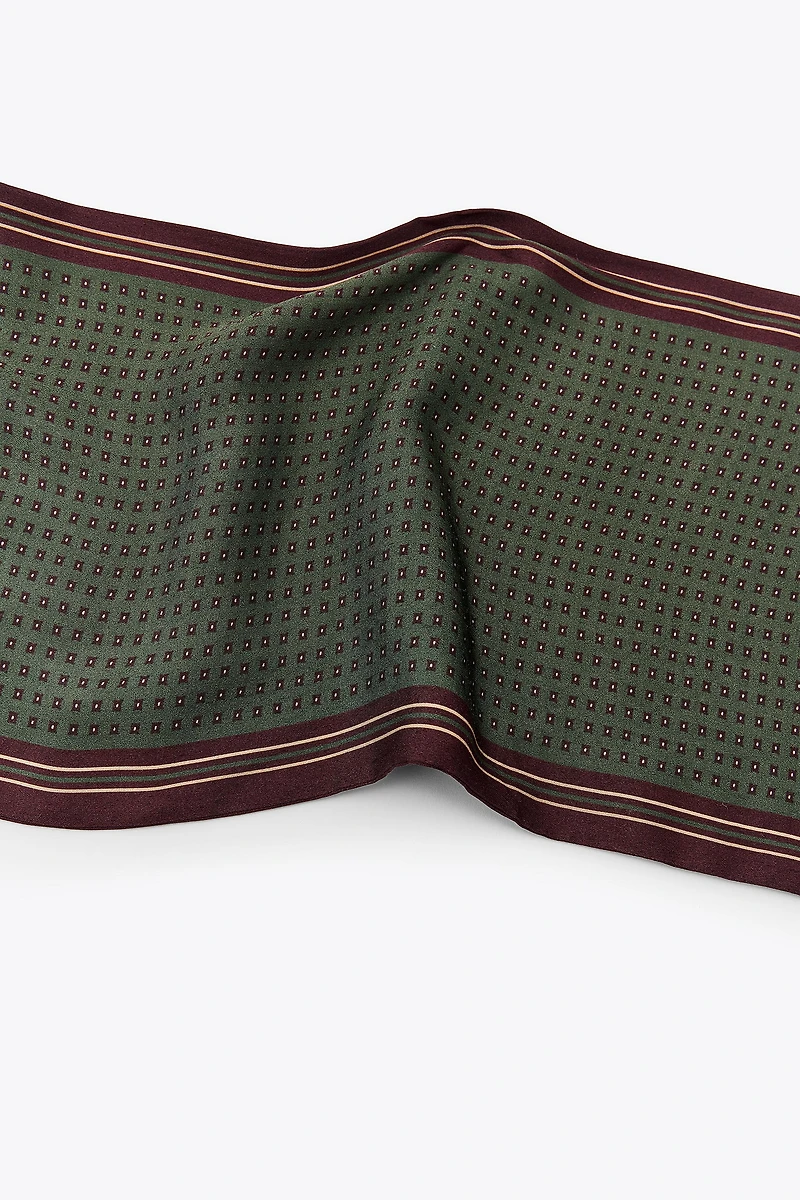 PRINTED SATIN SCARF