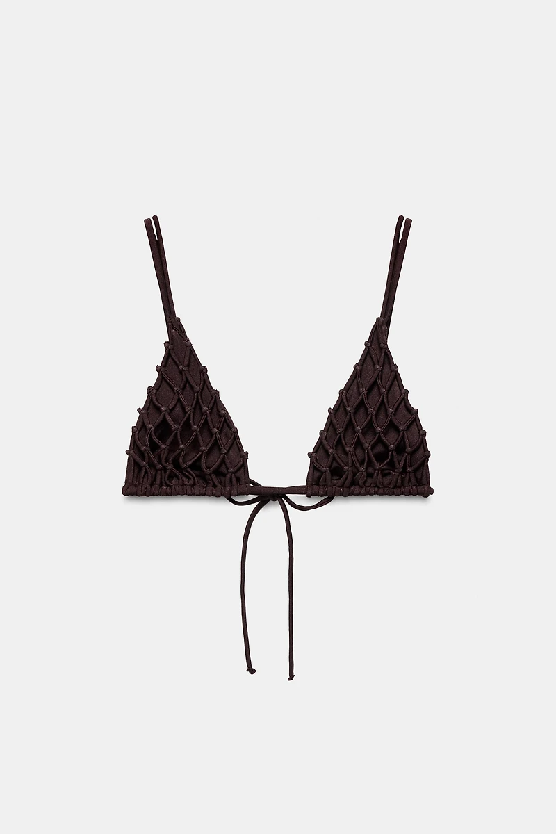 CROCHET TRIANGLE BIKINI TOP
