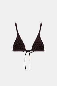 CROCHET TRIANGLE BIKINI TOP